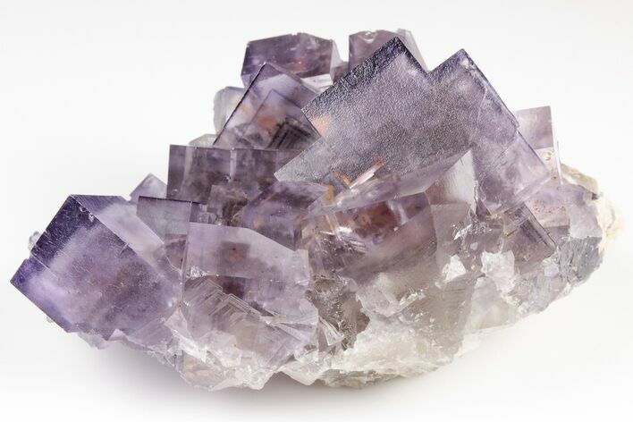Purple Cubic Fluorite With Fluorescent Phantoms - Cave-In-Rock #191998